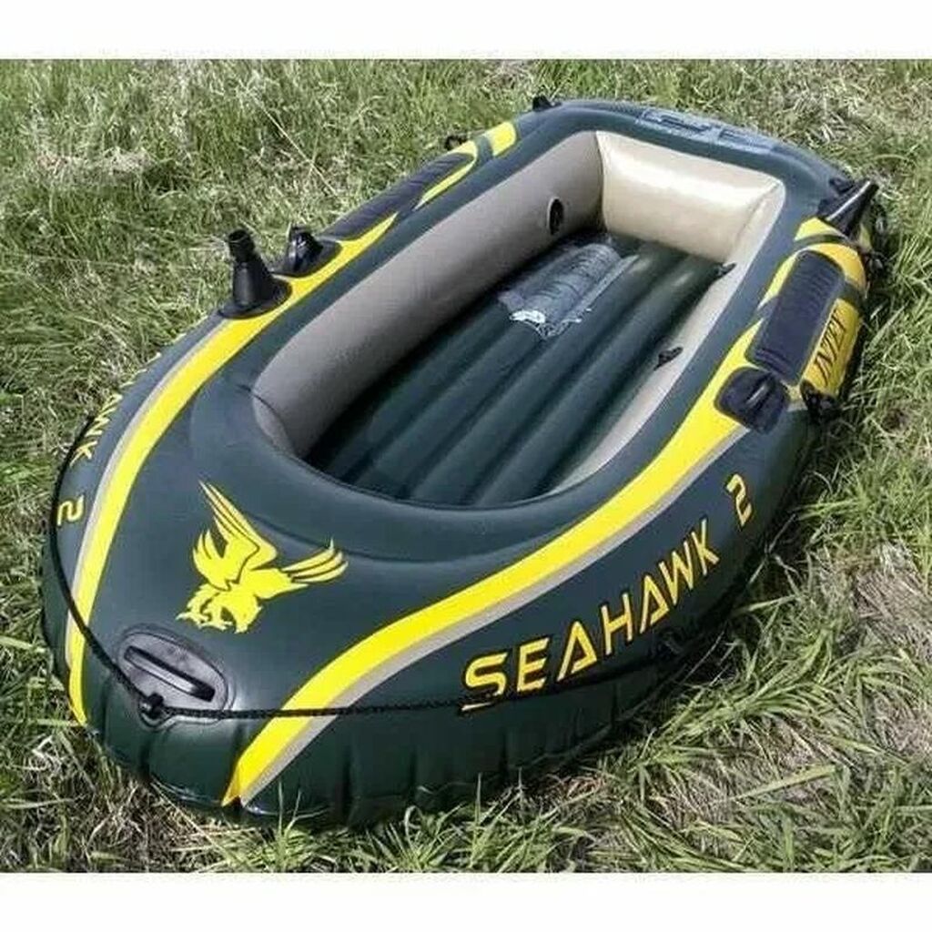 Сколько стоит двухместная лодка. Intex Seahawk 3. Intex Seahawk подушки. Моторная лодка до 200 кг.