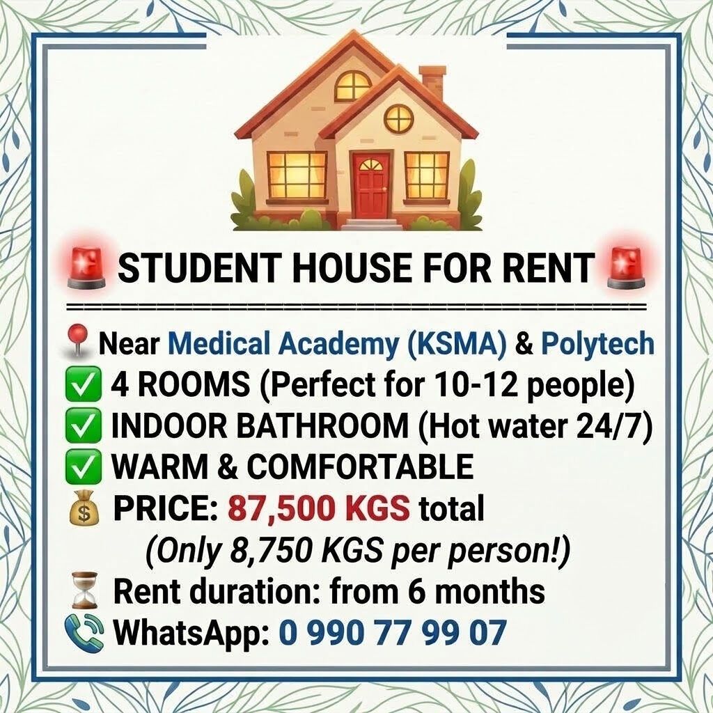 STUDENT HOUSE FOR RENT — PERFECT FOR GROUPS! Location: Great