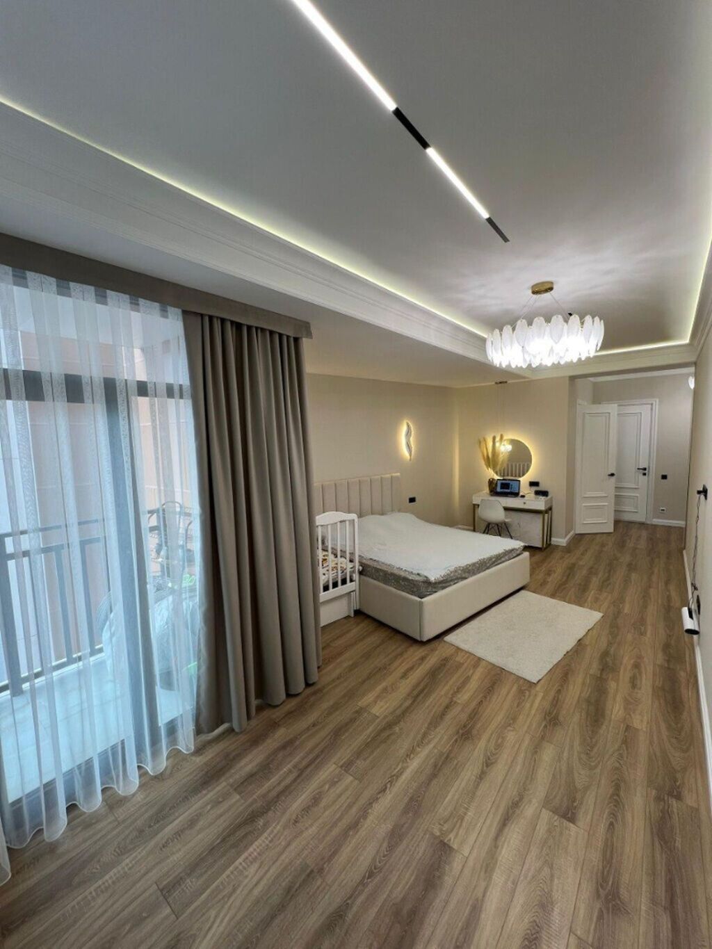 3 комнаты, 131 м², Асанбай мкр Элитка, 13 этаж, Дизайнерский ремонт: фото 6