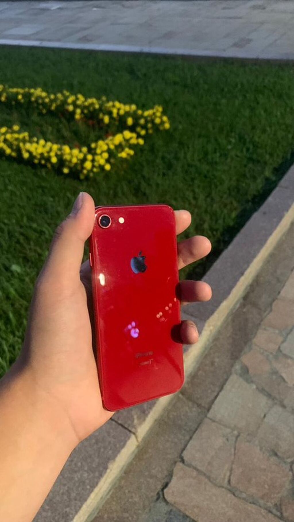 IPhone 8, Б/у, 64 ГБ, Красный, Зарядное устройство, 72 %: фото 6