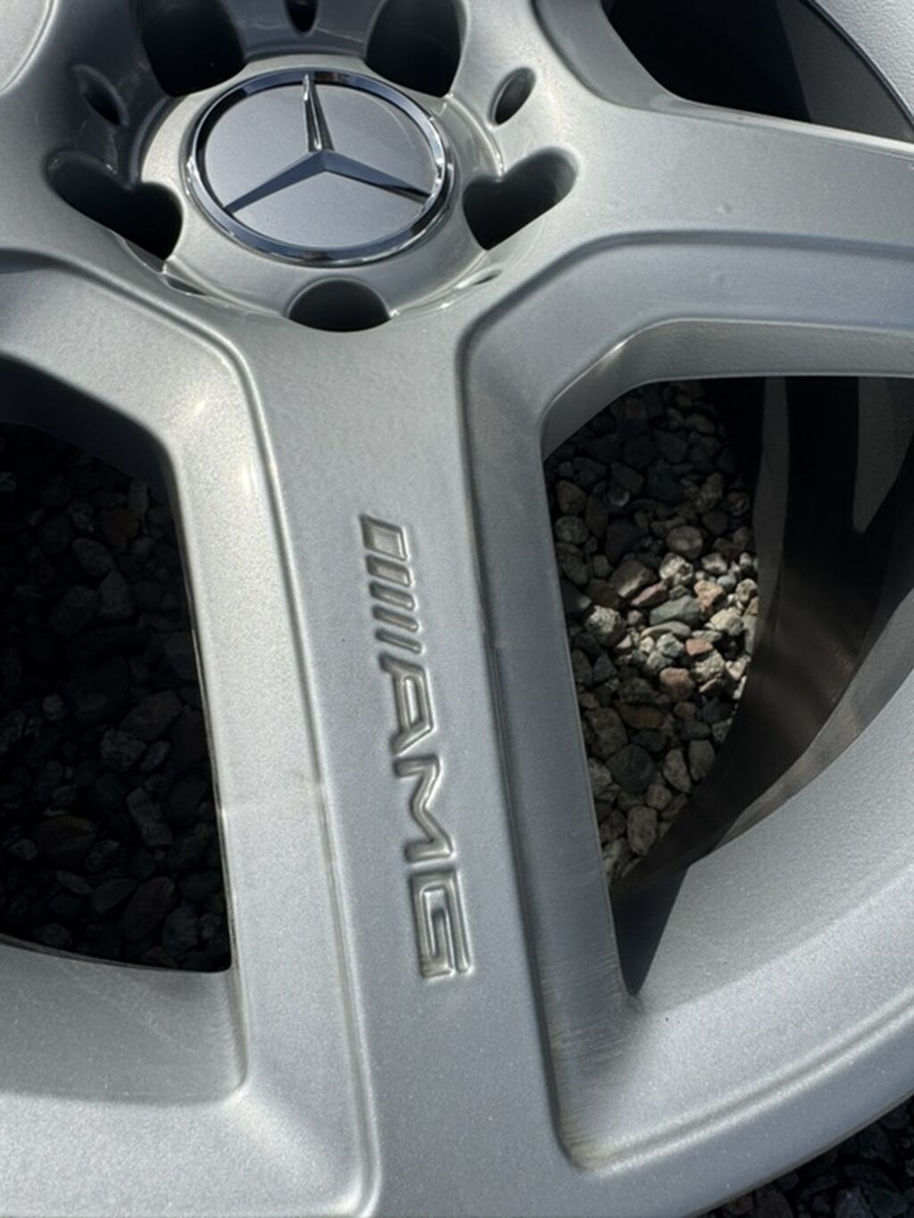 Литые Диски R 18 AMG, Комплект, отверстий - 5, Б/у: фото 4