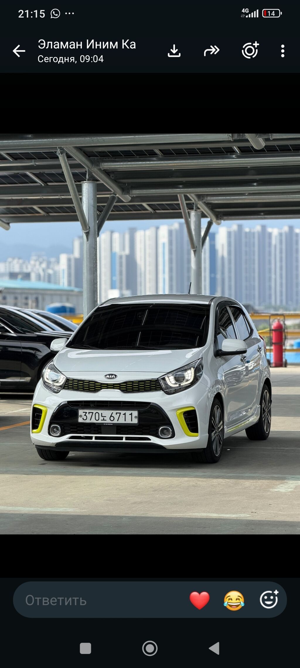 Kia Morning: 2019 г., 1 л, Автомат, Бензин, Хэтчбэк: фото 5