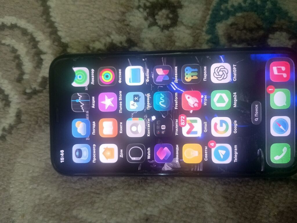IPhone 11 Pro, Б/у, 256 ГБ, Черный, Зарядное устройство, Чехол, Кабель, 100 %: фото 3