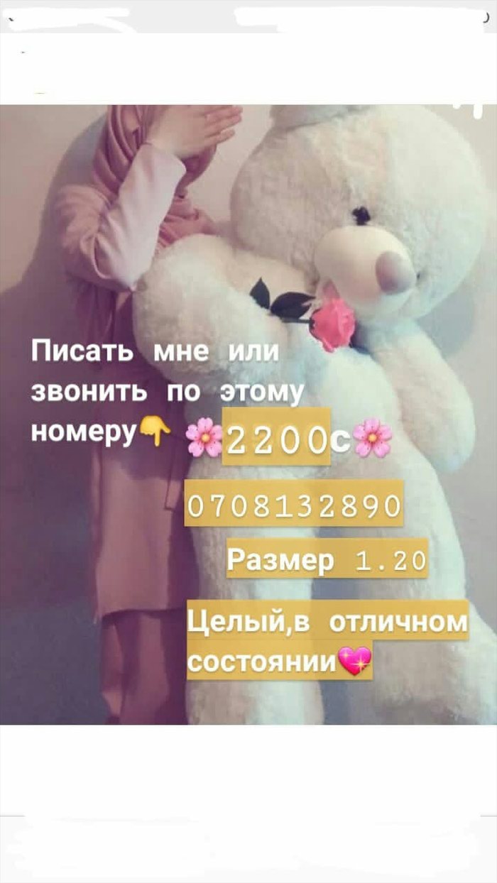 : 2200сом мишка (доставка Кант Бишкек 100сом) σε lalafo.gr 2200сом мишка (доставка Кант Бишкек 100сом) σε Кант