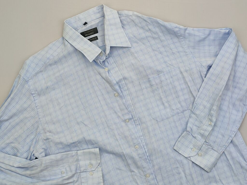 Koszule: Koszulа 2XL (EU 44), stan - Dobry, wzór - Kratka, kolor - Niebieski — 1