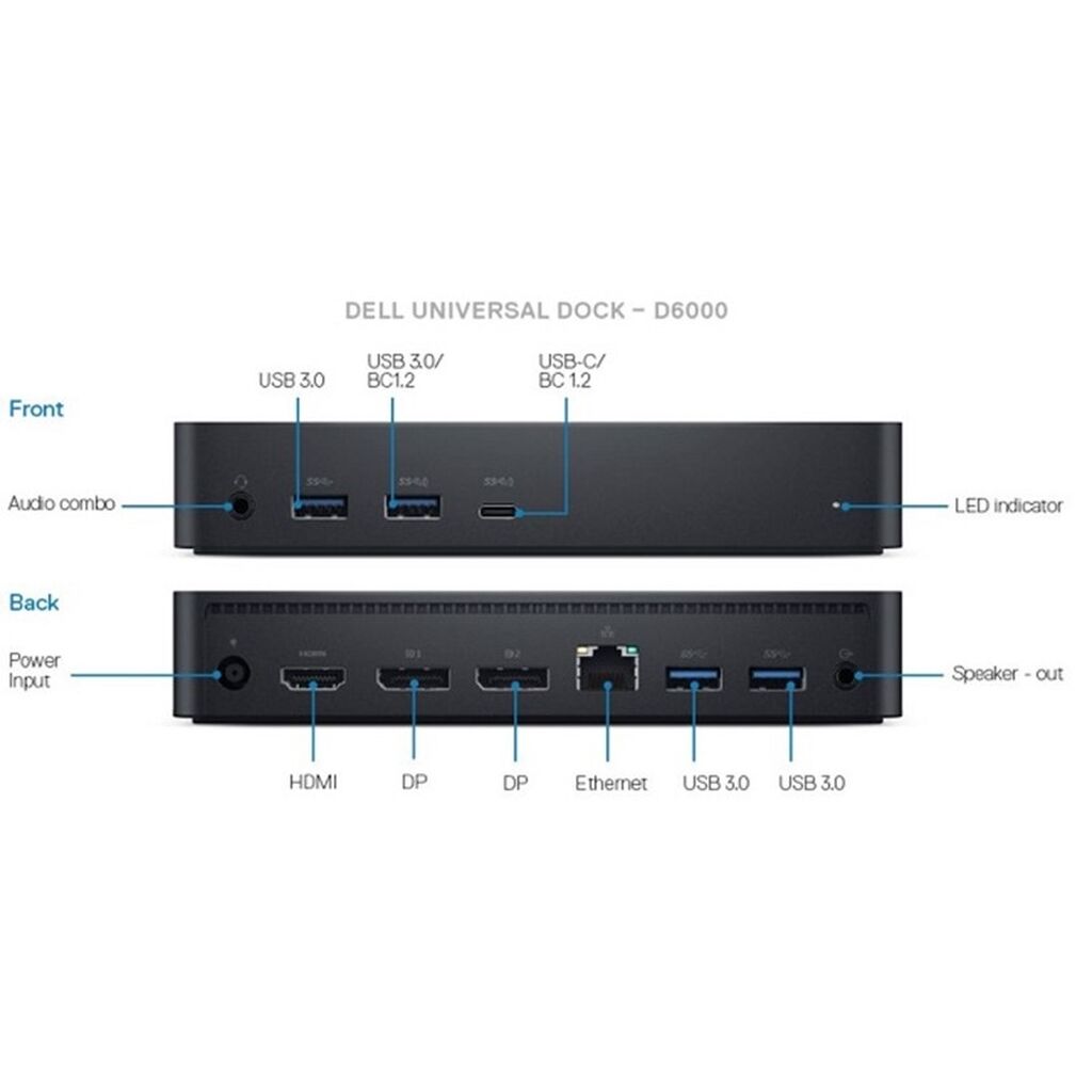 Dell usb hdmi. Dell Universal Dock d6000. Док станция dell d6000. Dell d6000 452-BCYH. Dell 6000 Dock.