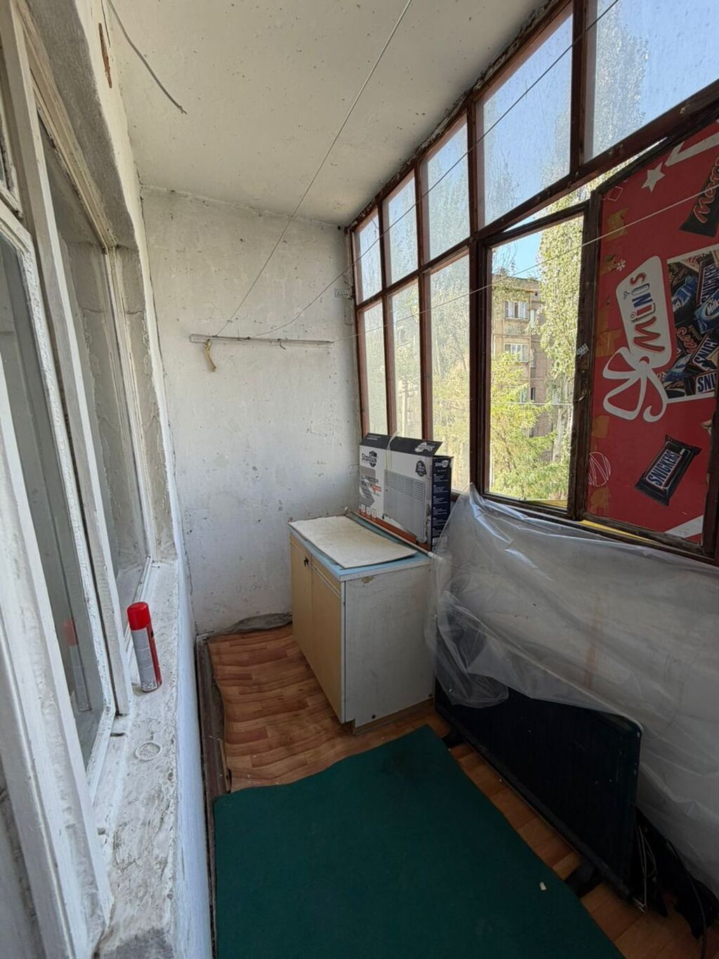1 комната, 34 м², Аламедин-1 мкр 105 серия, 2 этаж, Старый ремонт: фото 3