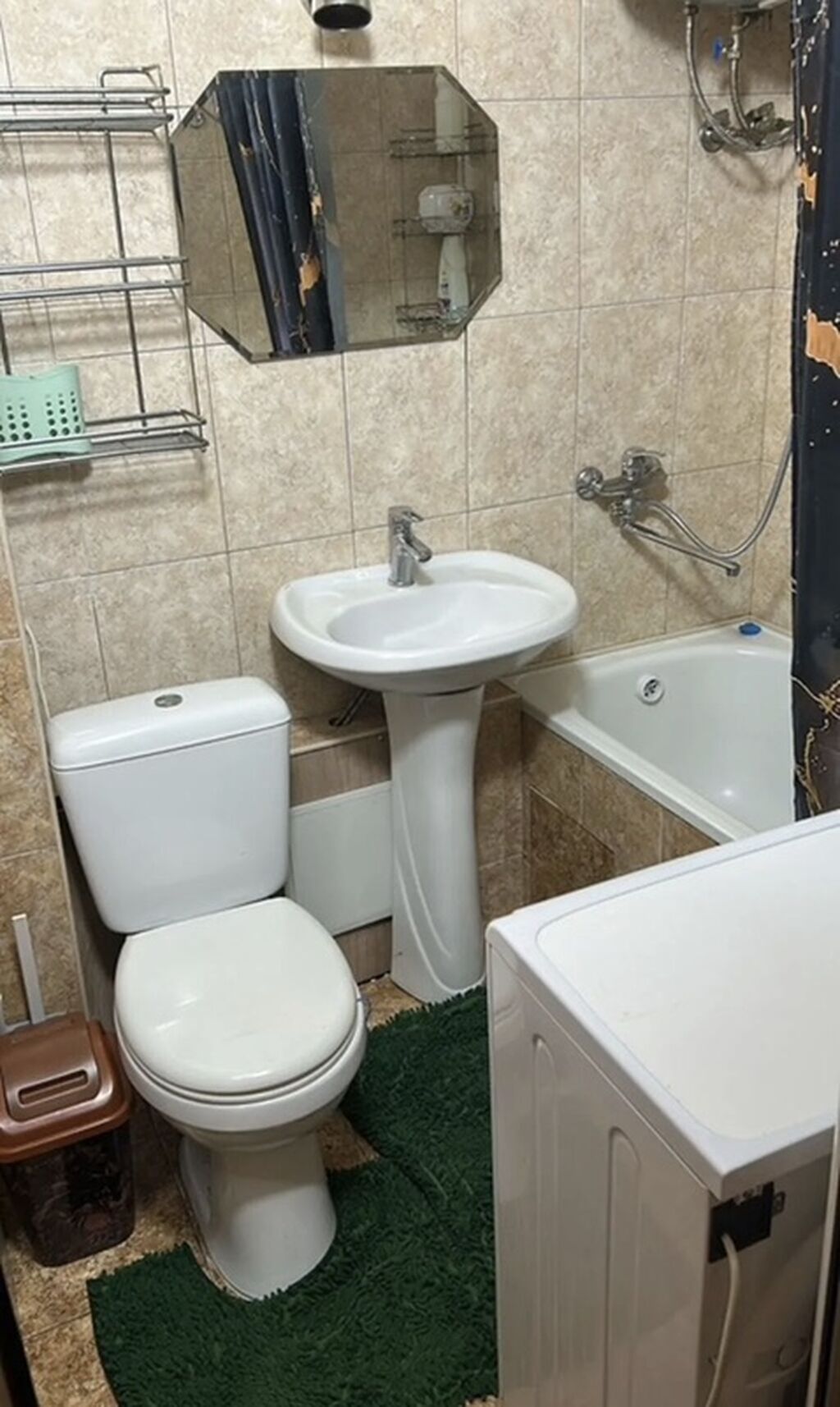 2 комнаты, 43 м², Дордой Плаза ТРЦ 104 серия, 5 этаж, Косметический ремонт: фото 7