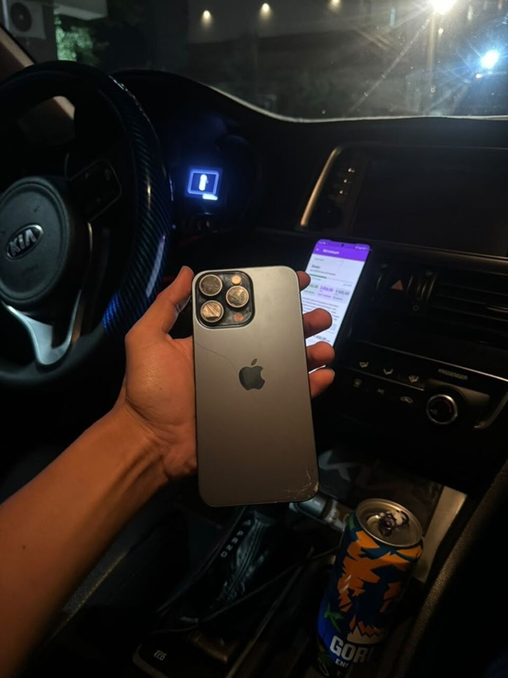 IPhone 15 Pro Max, Б/у, 512 ГБ, Графит, Чехол, Коробка, 80 %: фото 1