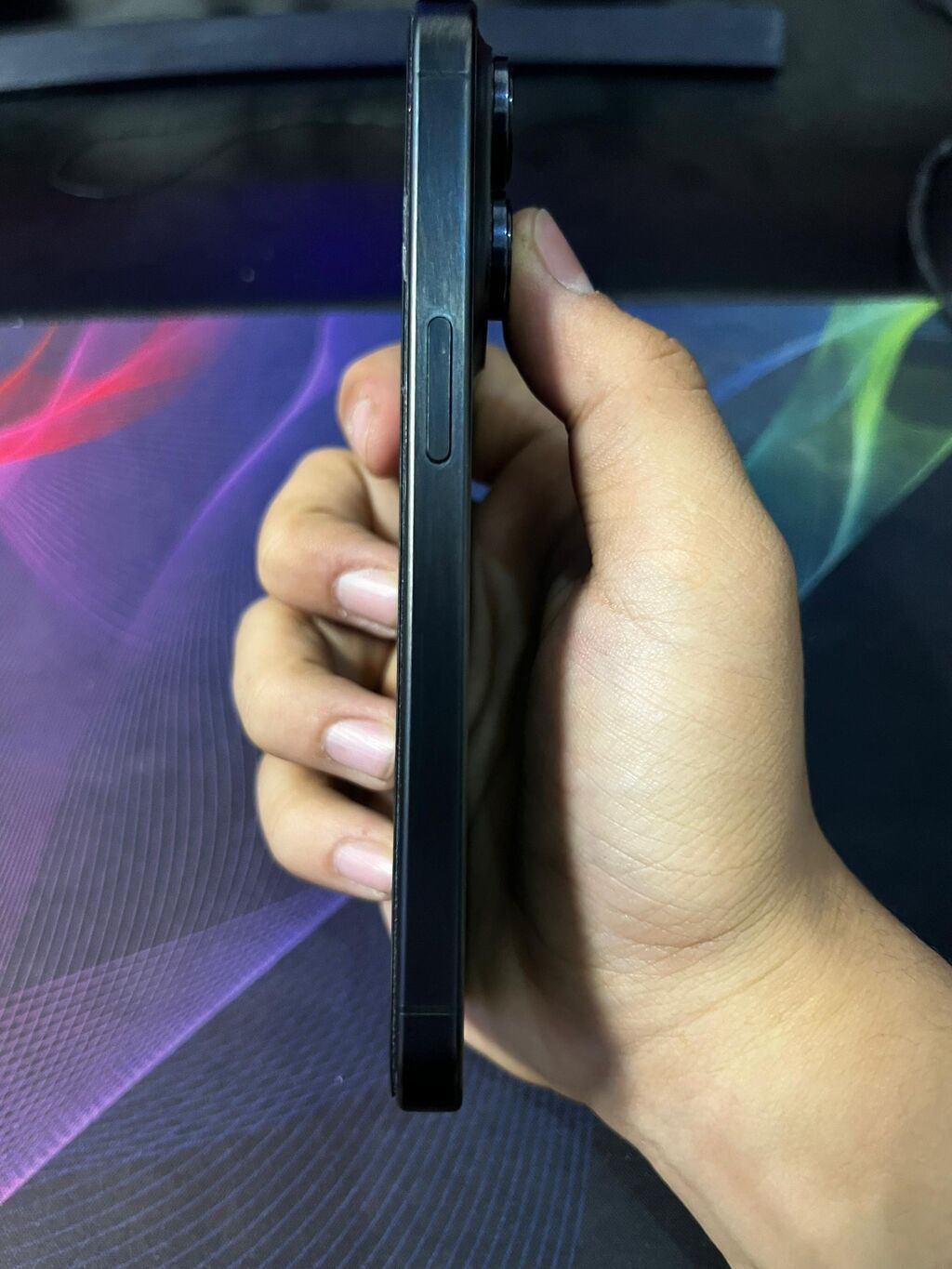 IPhone 15 Pro, Б/у, 256 ГБ, Black Titanium, Чехол, 88 %: фото 6