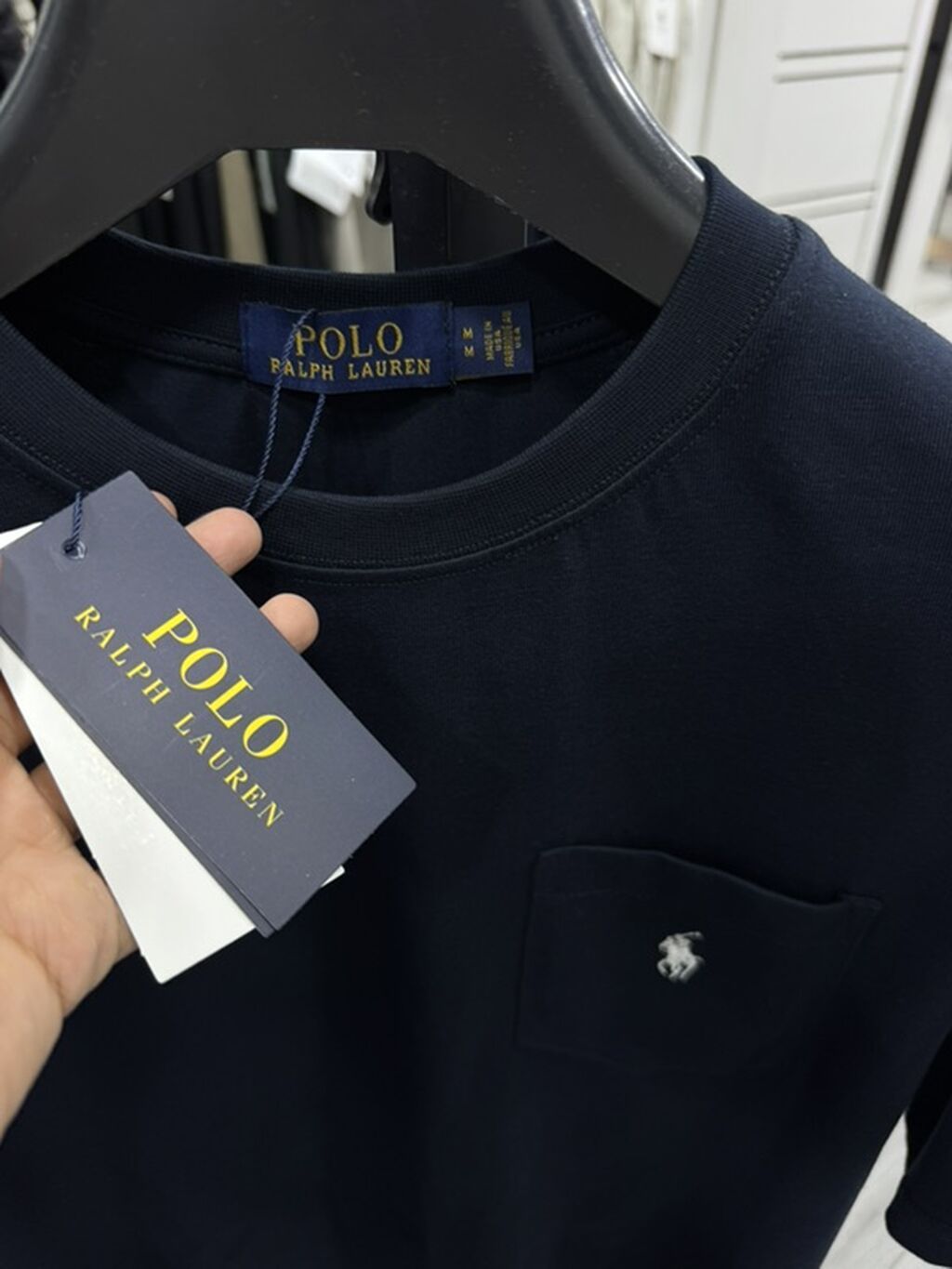 Мужская футболка, 2XL, S, M, Polo Ralph Lauren, Новый, цвет - Синий, Самовывоз: фото 2