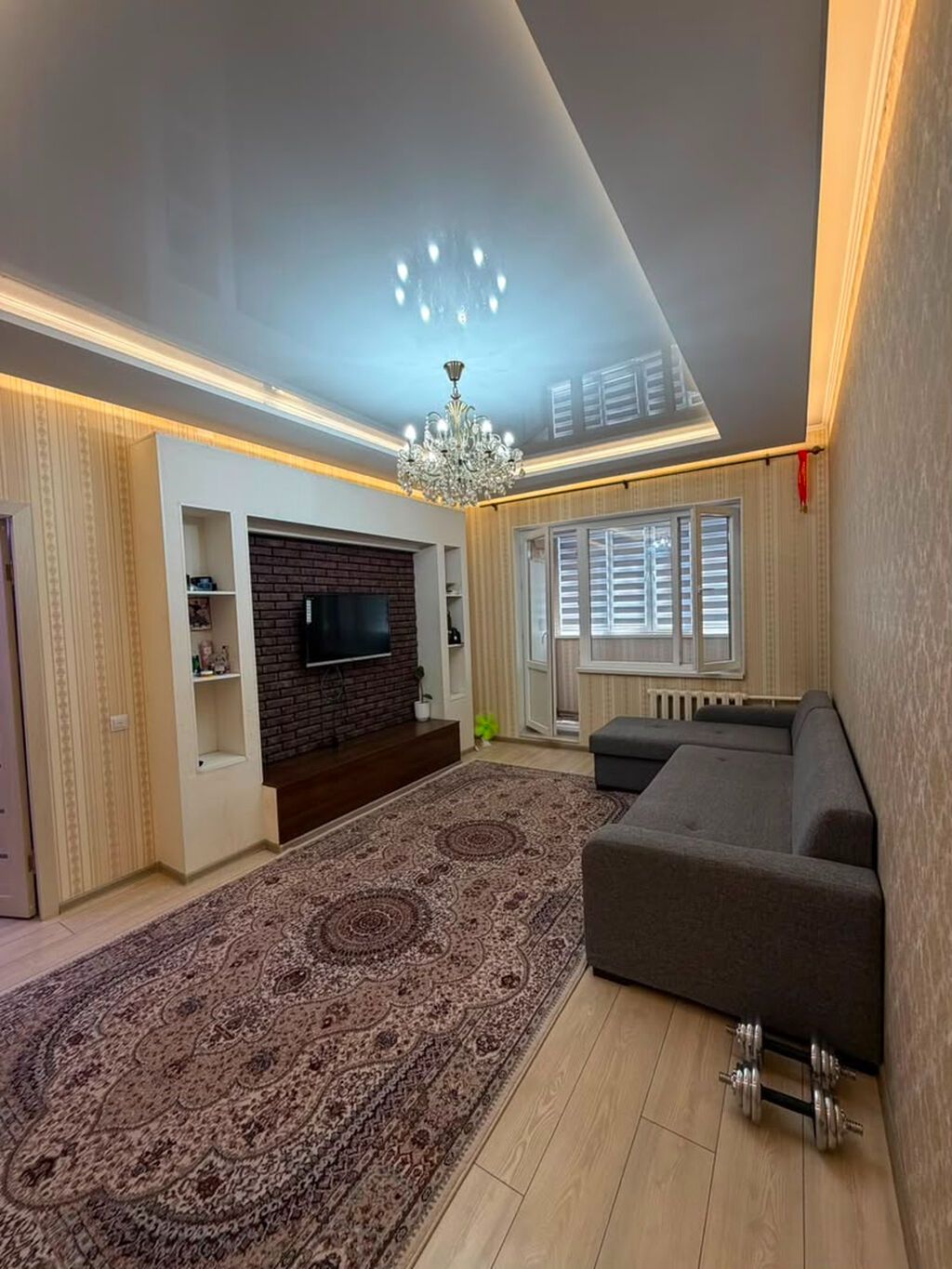 1 комната, 36 м², Тунгуч мкр 106 серия улучшенная, 9 этаж, Евроремонт: фото 2