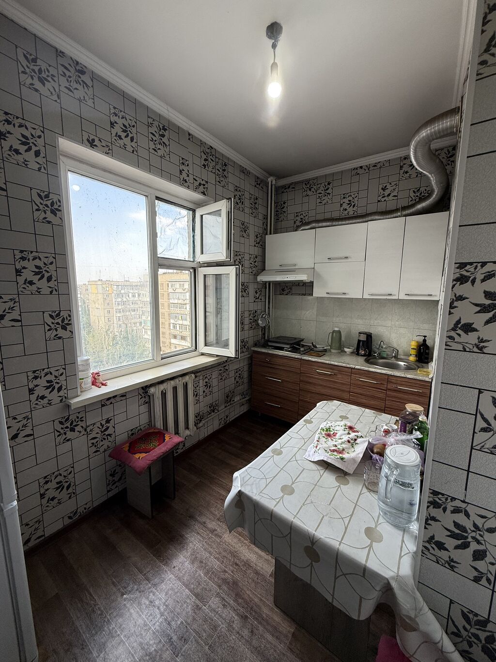 1 комната, 40 м², Аламедин-1 мкр 105 серия, 8 этаж, Косметический ремонт: фото 4