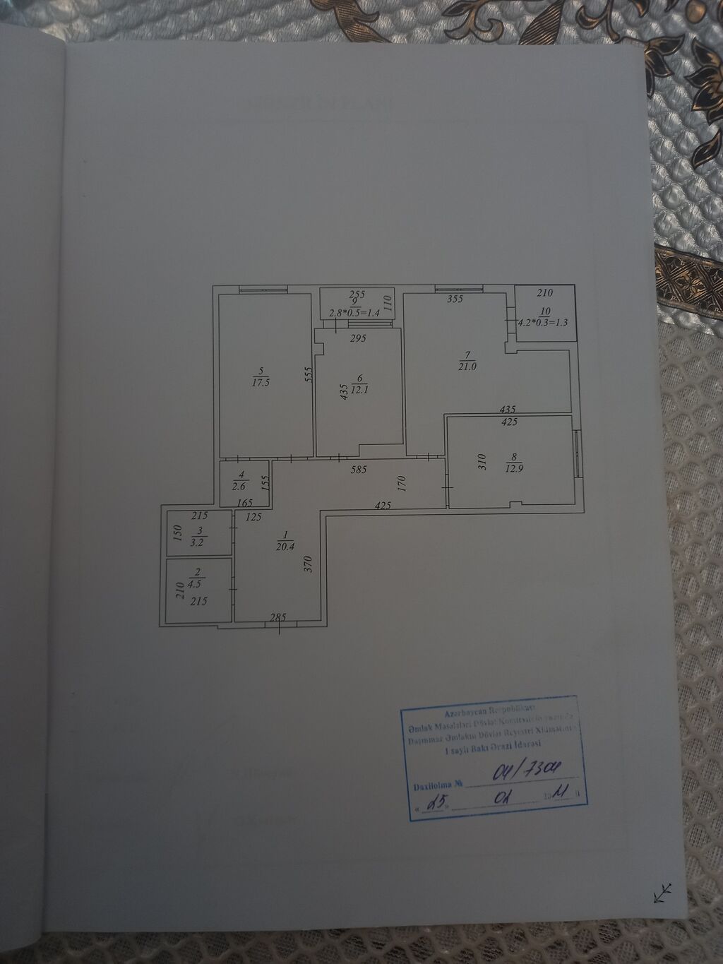 8-ci mikrorayonda 3 otaqlı yeni tikili mənzil satılır, 108 m², 297 000 AZN, şəkil 3 / 12