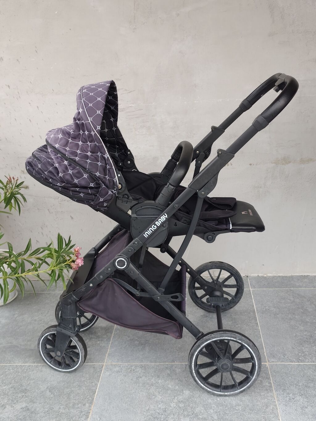 Детская коляска Ming Baby (прогулочный блок с люлькой-кокон) -: фото 5