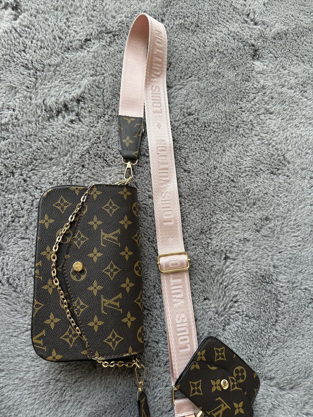 Louis Vuitton Multi Pochette kozna torba 2 boje kais