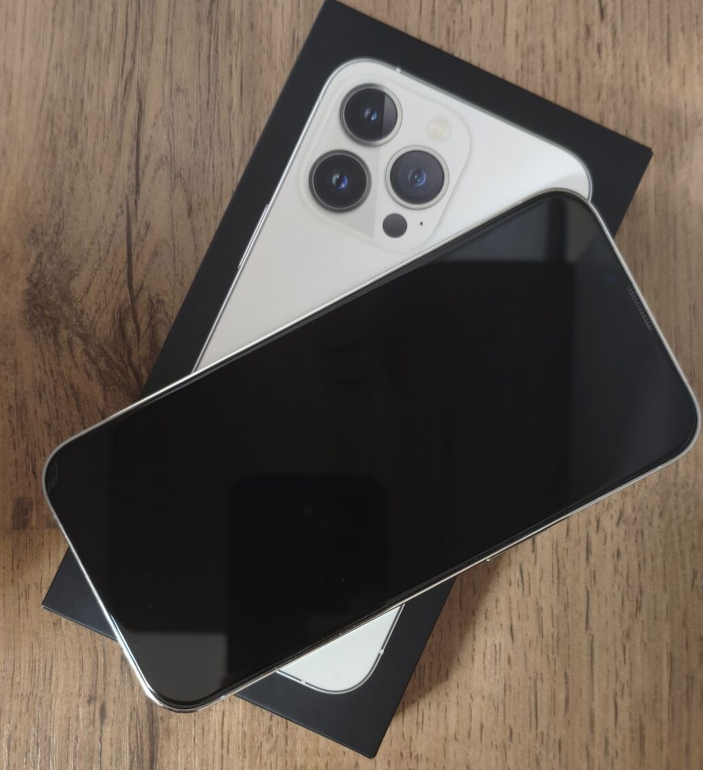 IPhone 13 Pro, Б/у, 128 ГБ, Серебристый, Коробка, 77 % — фото 4