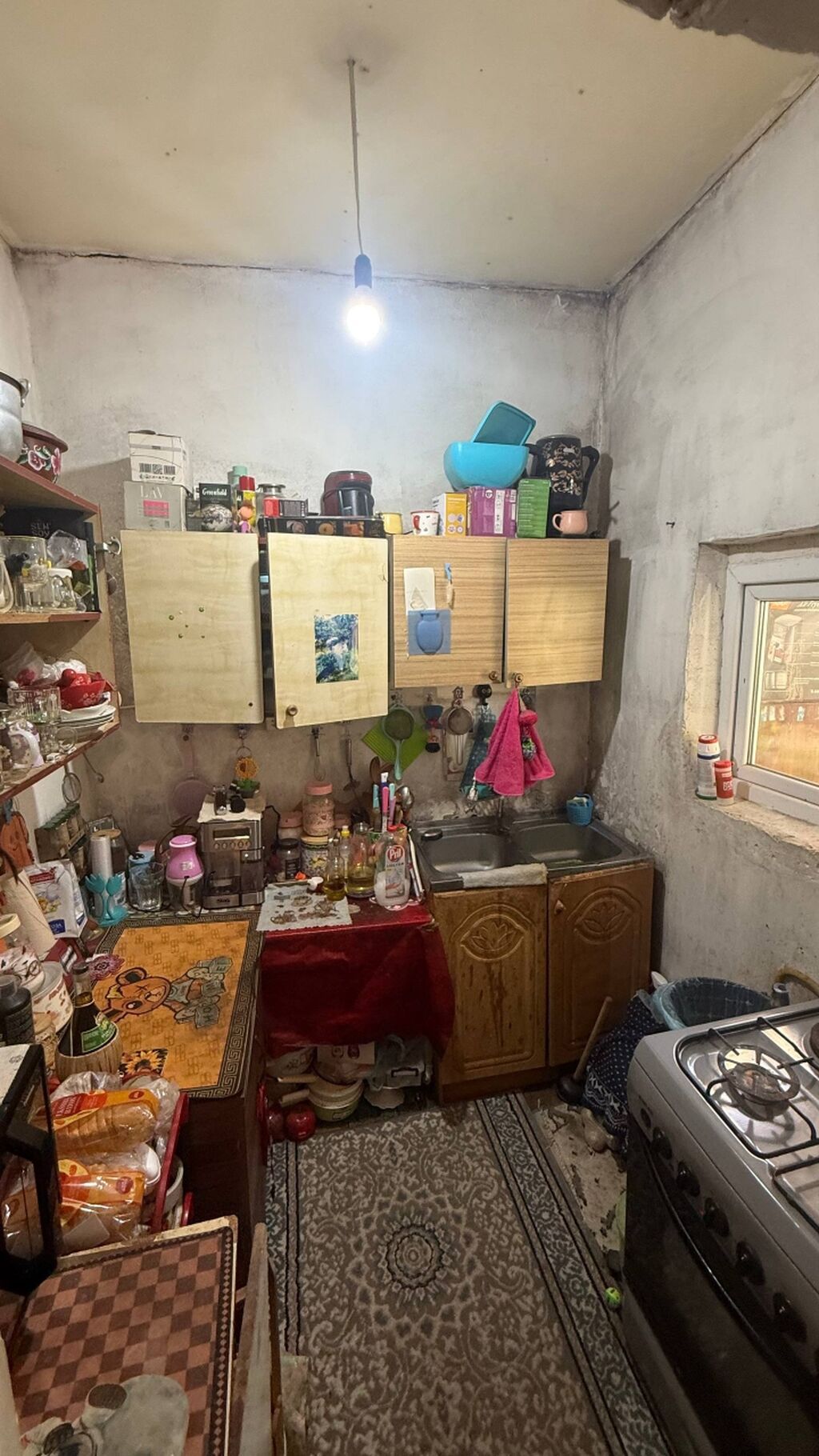 3 otaqlı, 56 kv. m, Kredit yoxdur, Təmirsiz