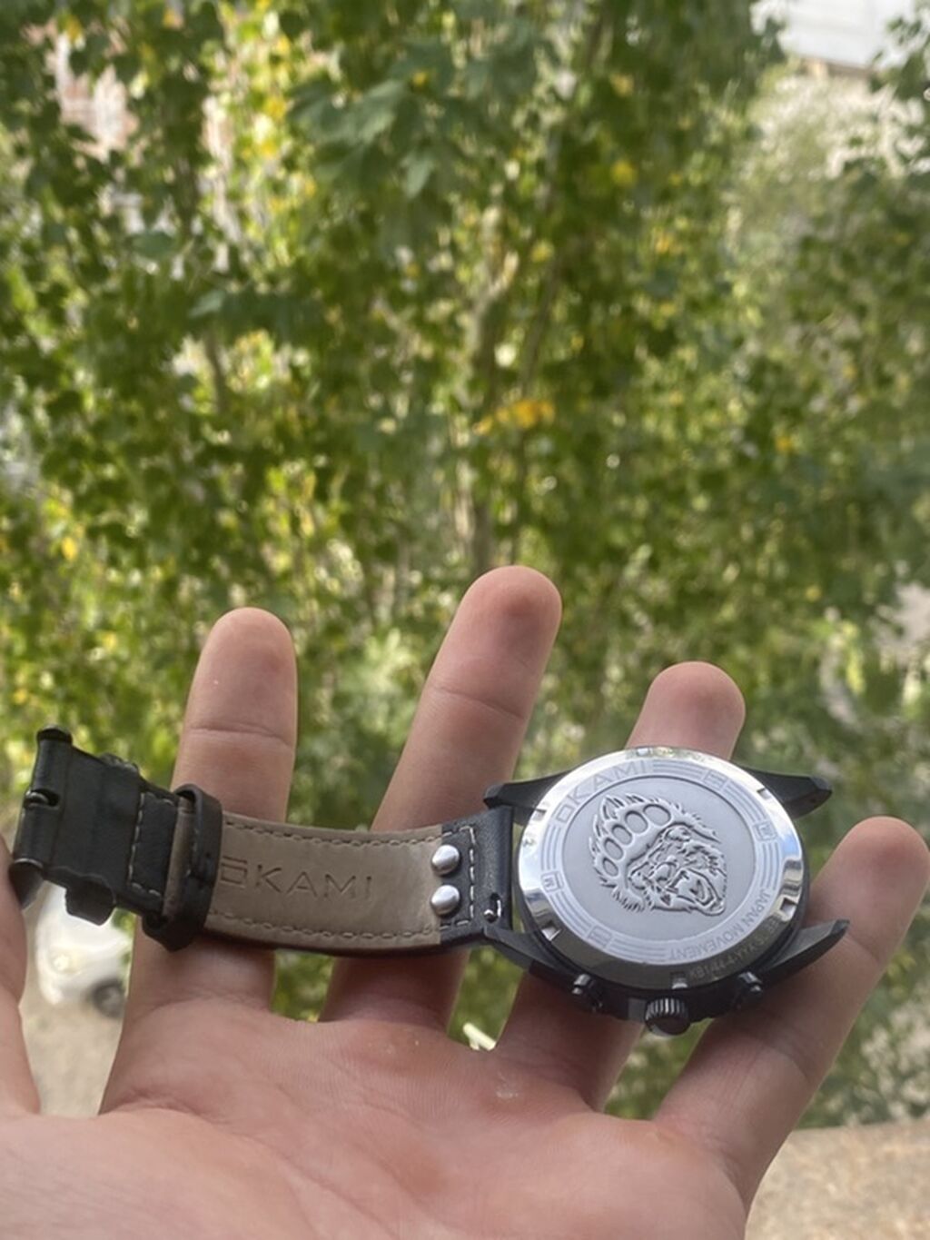 Оригинальные мужские наручные часы OKAMI Chronograph Окаті: фото 4