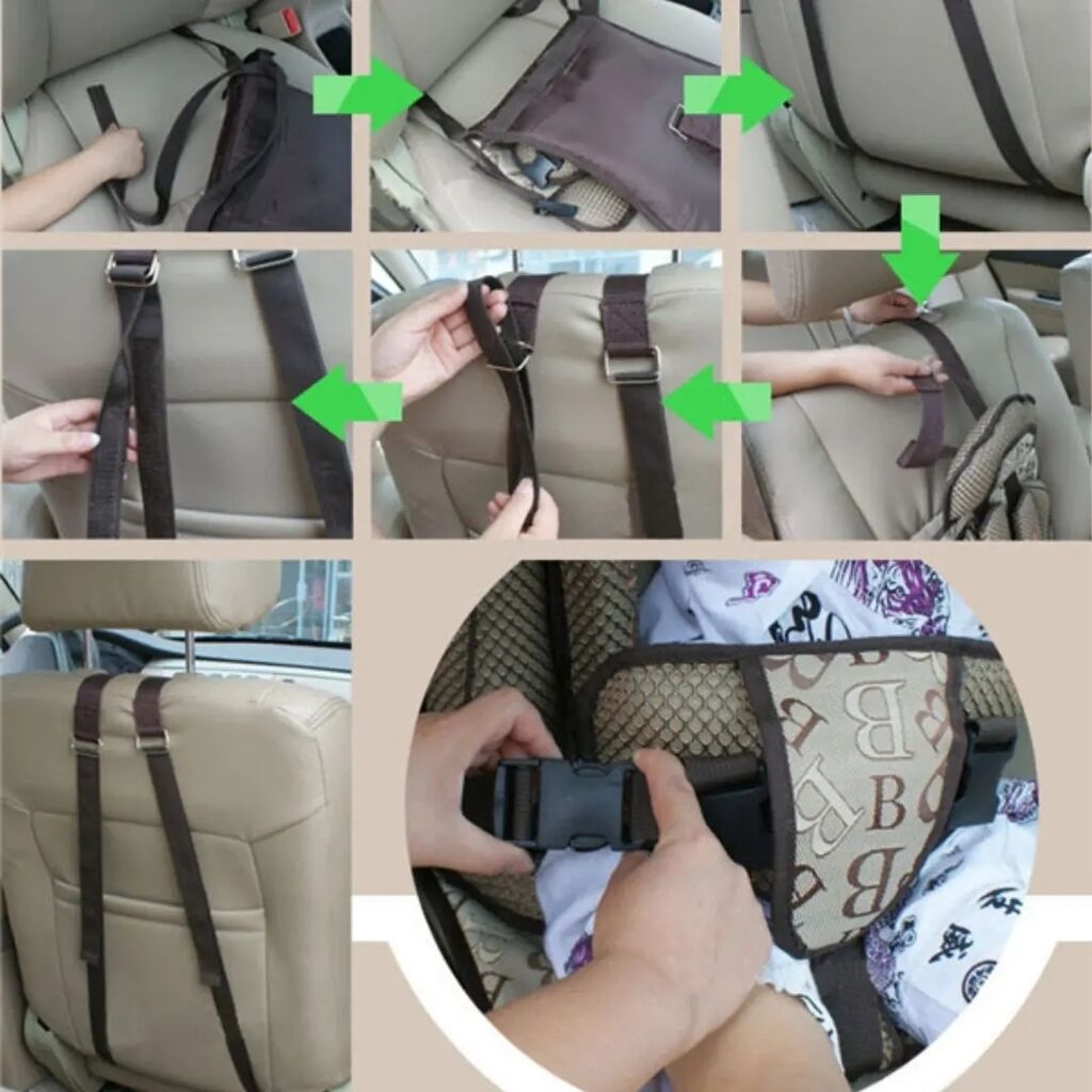 Крепление детского кресла в автомобиле ремнями безопасности
