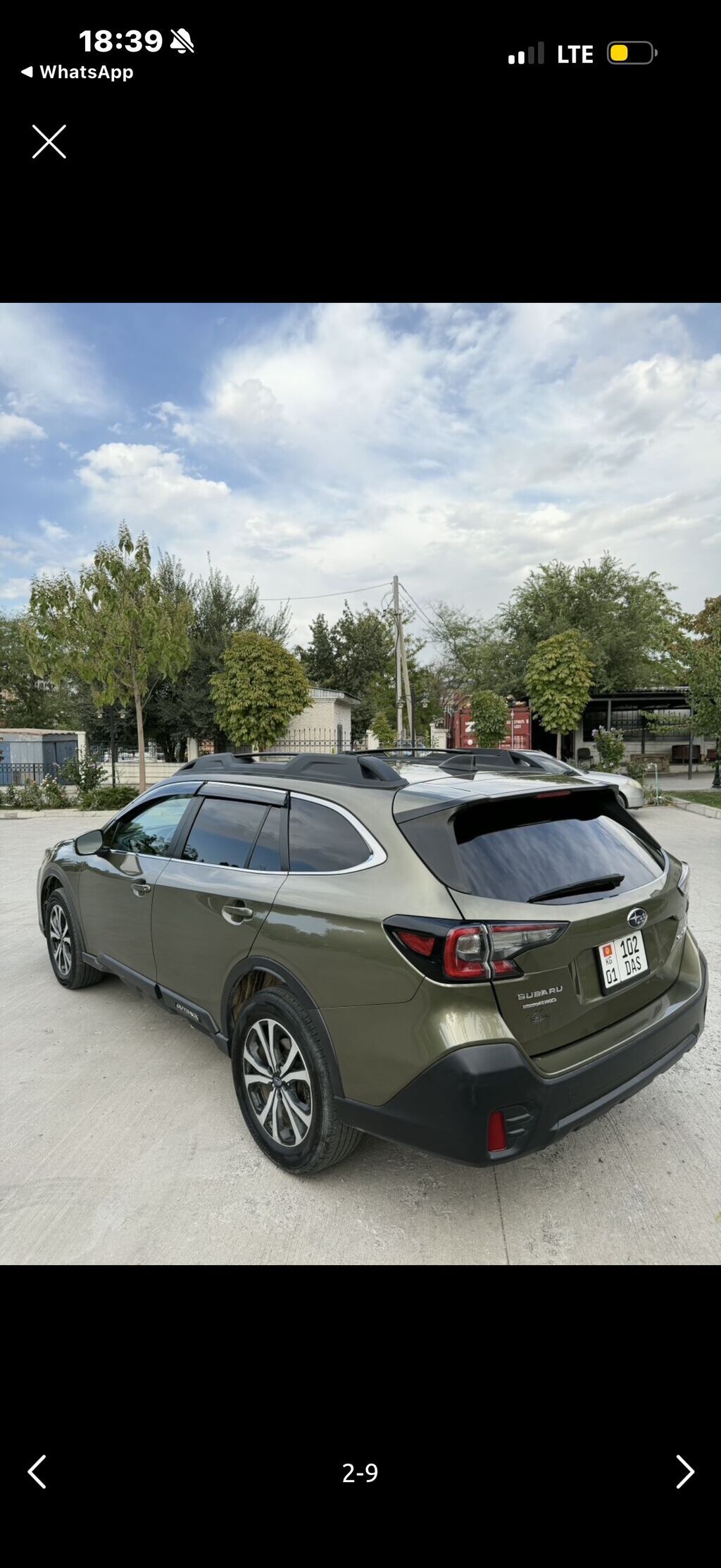 Subaru Outback: 2020 г., 2.5 л, Вариатор, Бензин, Кроссовер: фото 5