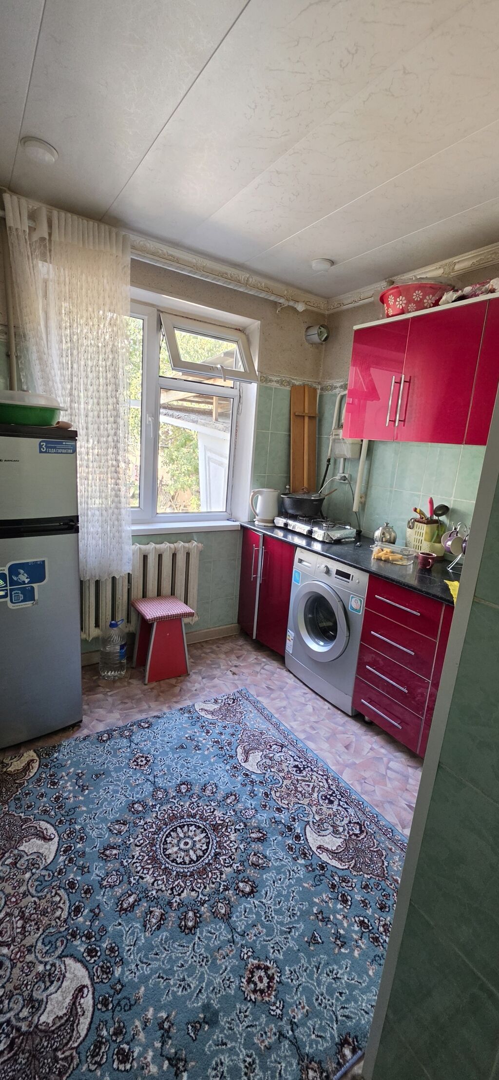 2 комнаты, 44 м², ул. Масалиева-Монуева, 104 серия, 1 этаж, Дизайнерский ремонт: фото 2