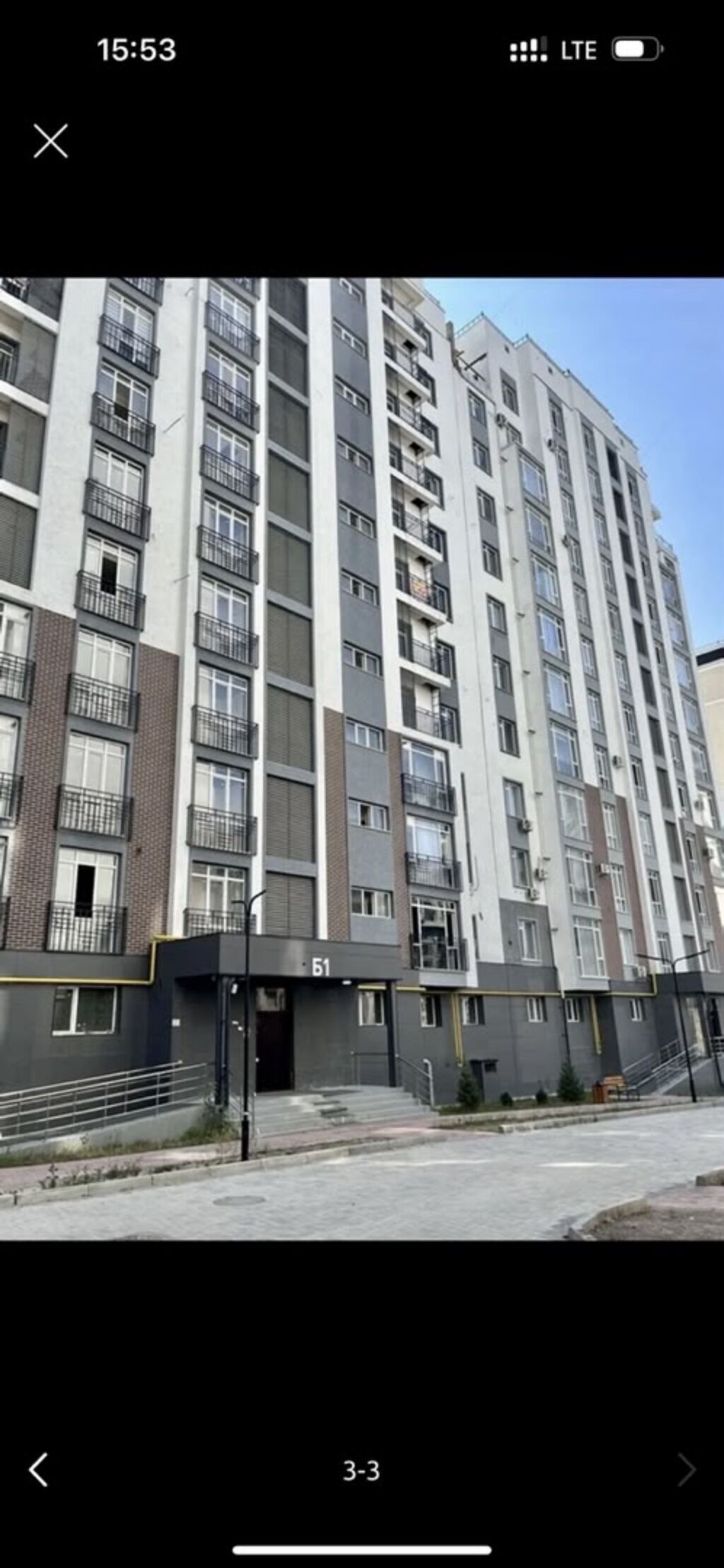 2 комнаты, 59 м², АУЦА Элитка, 3 этаж, ПСО (под самоотделку): фото 2