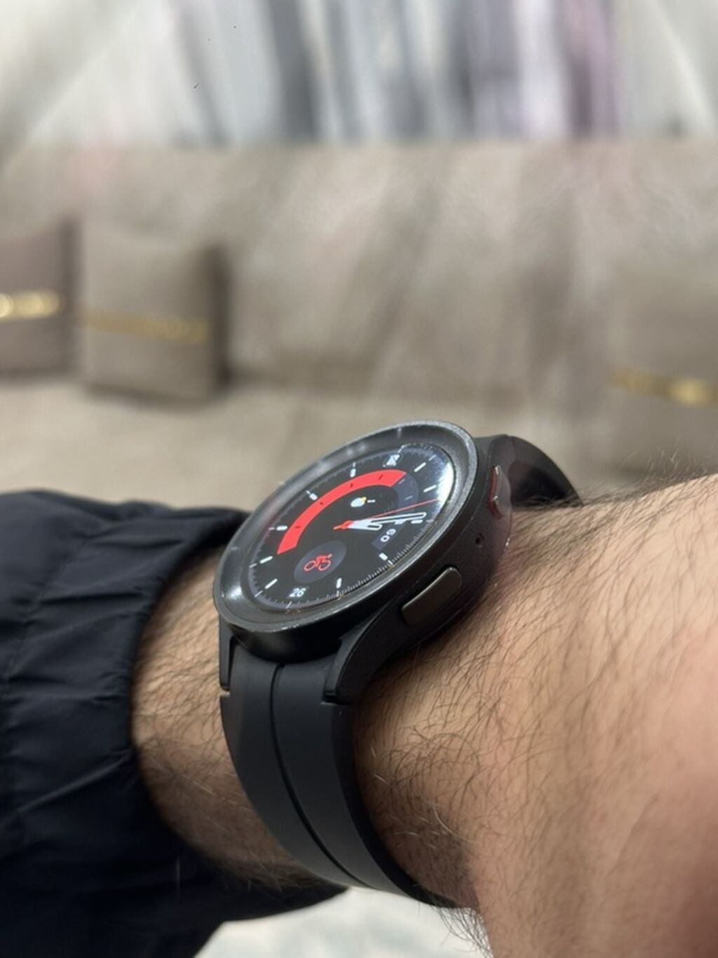 Спортивные Samsung Galaxy Watch5 Pro 45mm (черные) в хорошем: фото 7