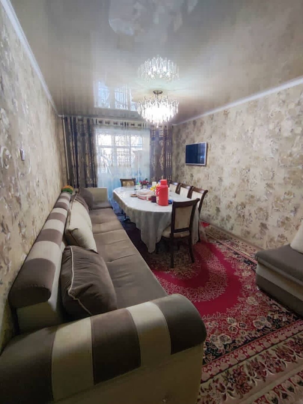 3 комнаты, 58 м², Центральная мечеть 104 серия, 1 этаж, Старый ремонт: фото 6