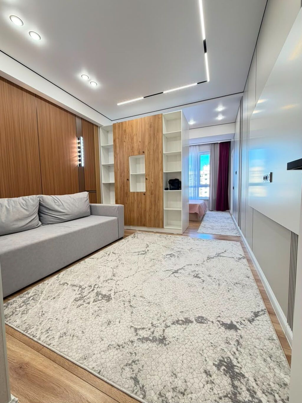 2 комнаты, 52 м², Боконбаева/Уметалиева Элитка, 8 этаж, Дизайнерский ремонт: фото 8