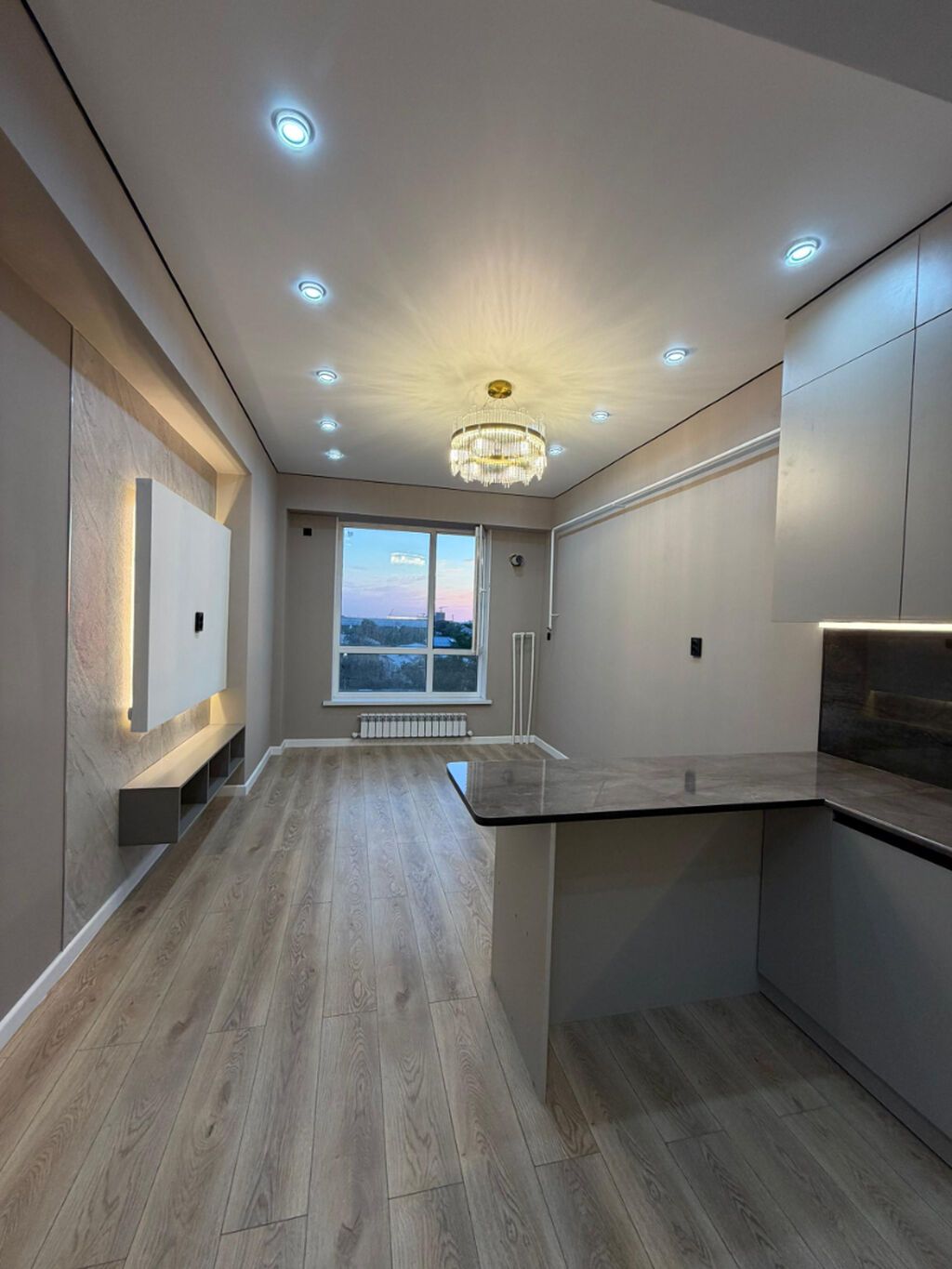 3 комнаты, 74 м², Пишпек Элитка, 5 этаж, Евроремонт: фото 1