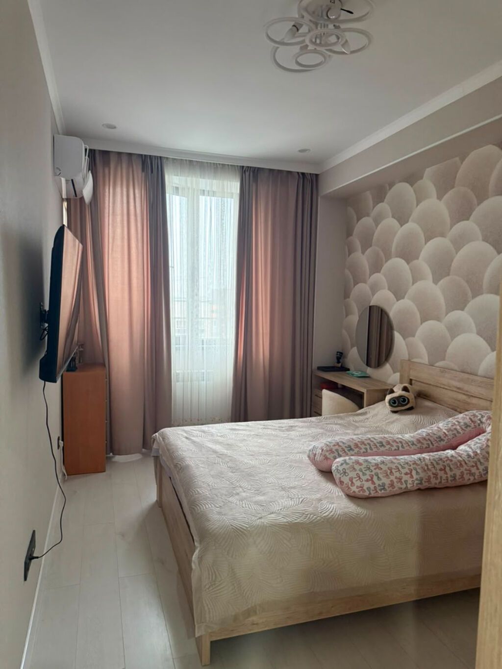 1 комната, 41 м², Тунгуч мкр Элитка, 8 этаж, Дизайнерский ремонт: фото 1