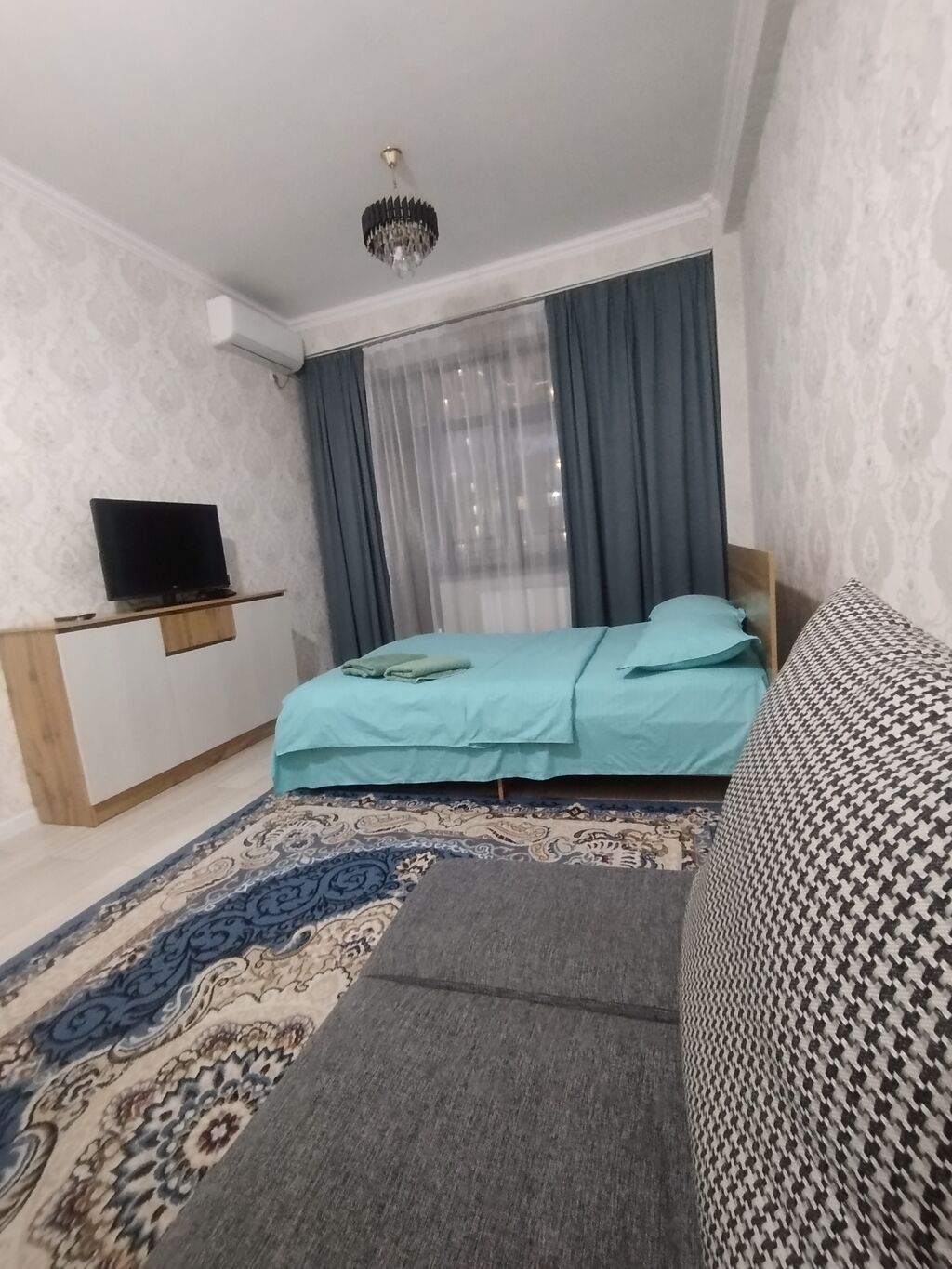 1 комната, Асанбай мкр, Кондиционер, Постельное белье, Бронь, фото 5