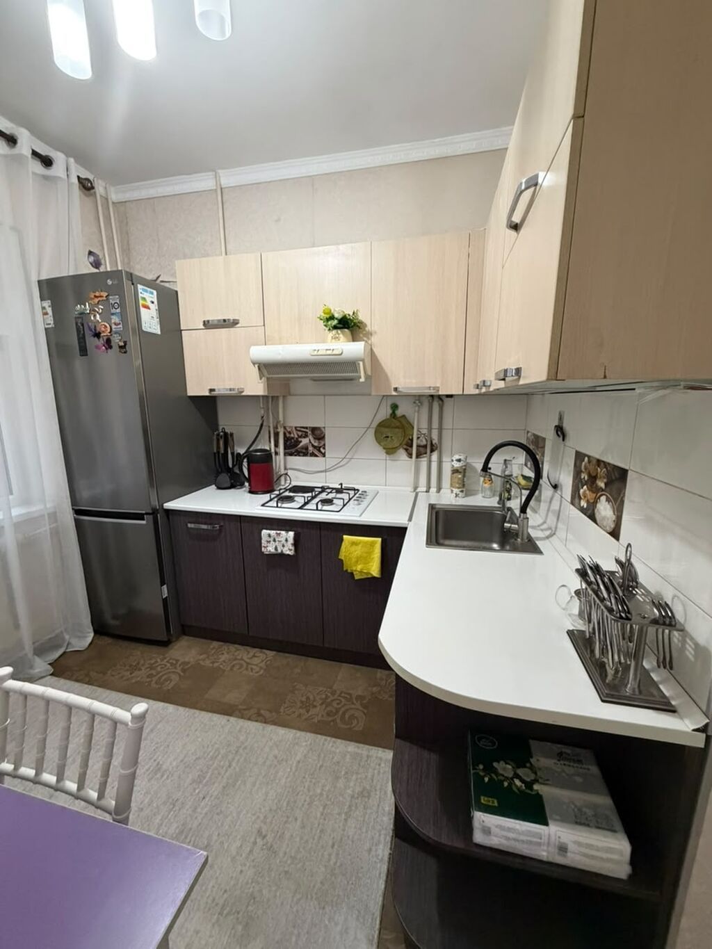 3 комнаты, 65 м², 105 серия, 1 этаж, Косметический ремонт: фото 7