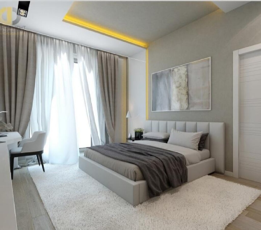 Интерьер спален в современном стиле в квартире