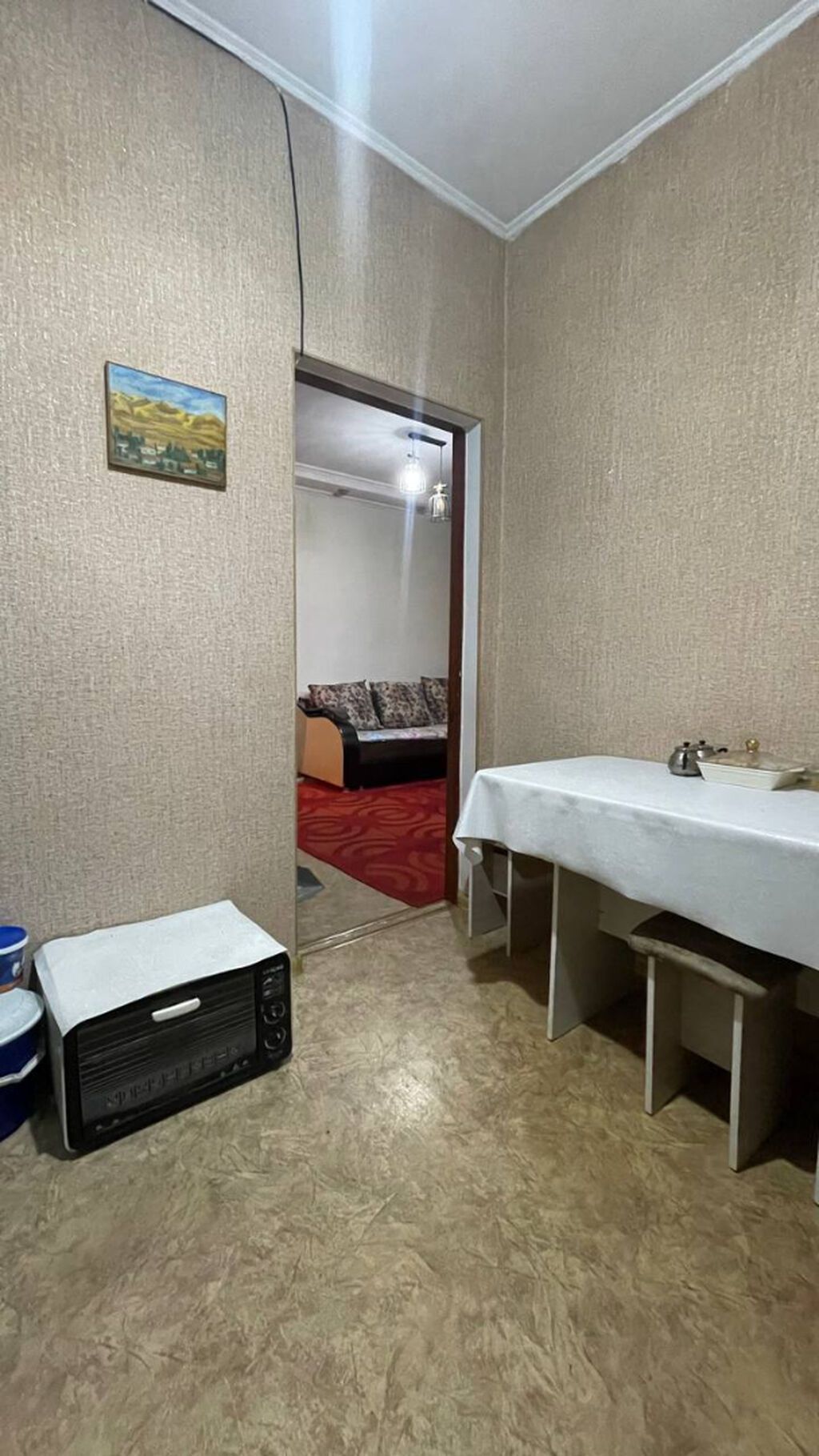 1 комната, 33 м², Пишпек Хрущевка, 3 этаж, Евроремонт: фото 2