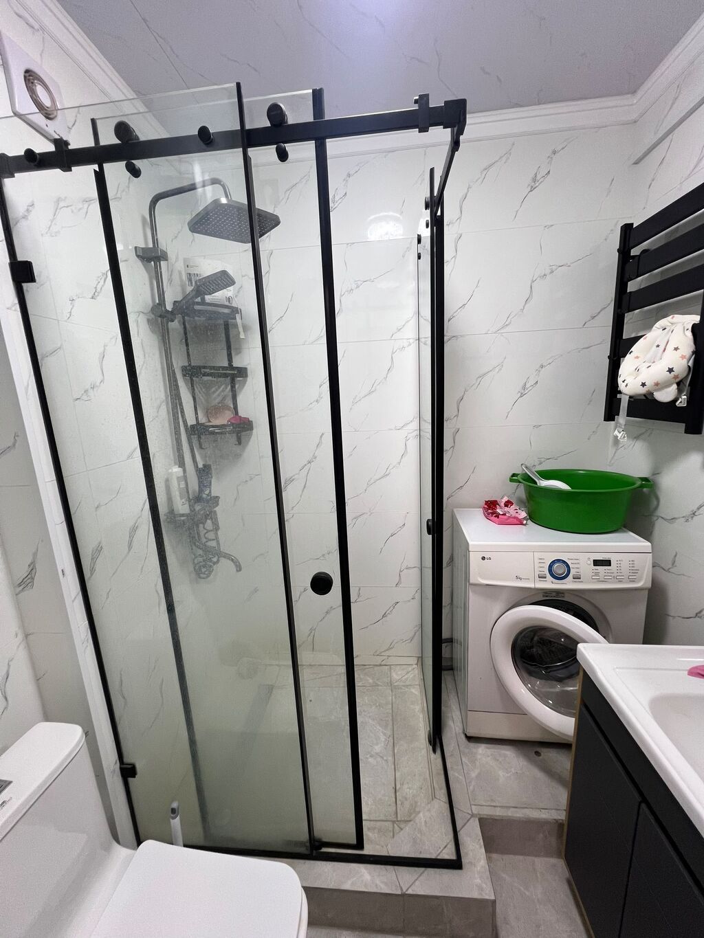 1 комната, 41 м², Кызыл Аскер Элитка, 8 этаж, Дизайнерский ремонт: фото 4