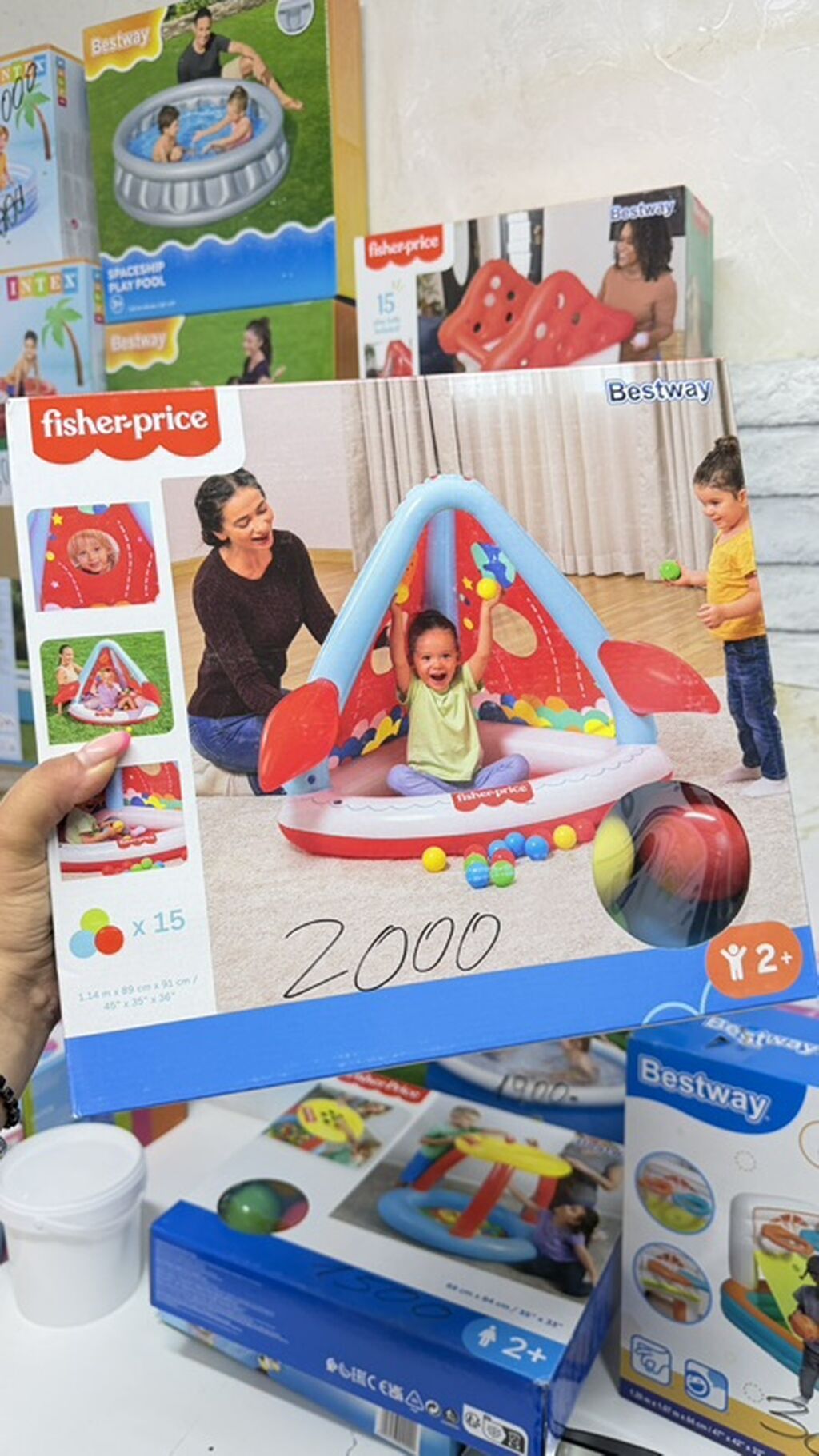 Надувные игровые центры Bestway и Fisher-Price для детей 2+ 1): фото 4