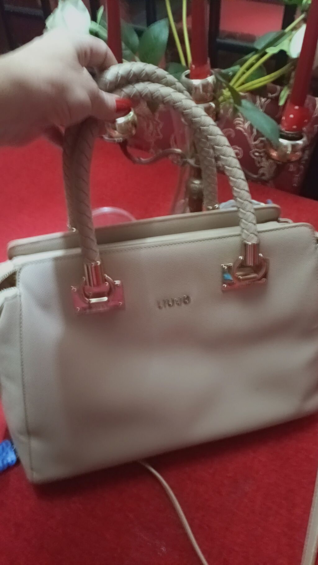 Torbe: Liu Jo ženska torba – bež/šampanj nijansa - Struktura: štepana