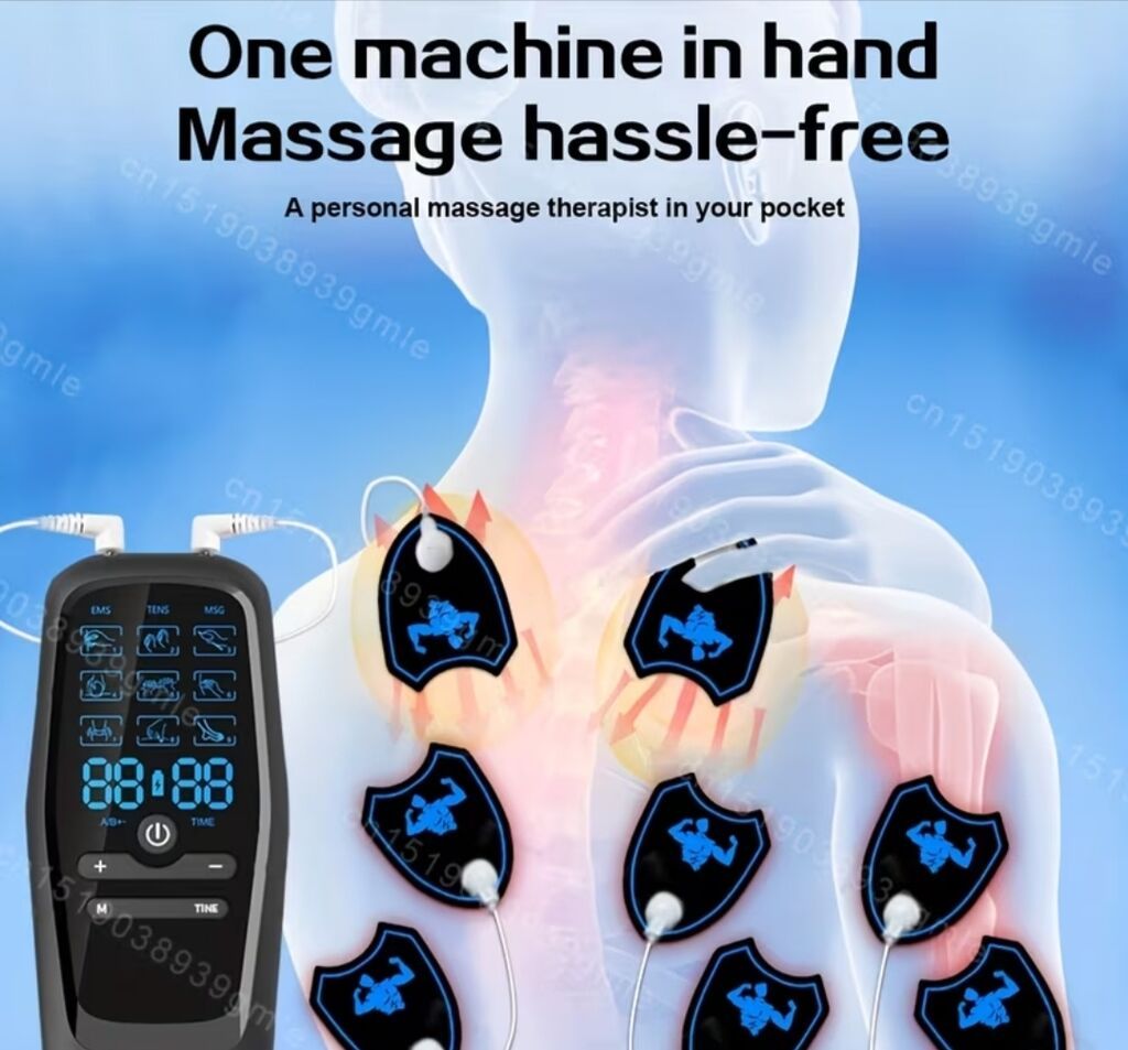 Электростимулятор мышц TENS/EMS с двумя каналами A/B Компактный: фото 2