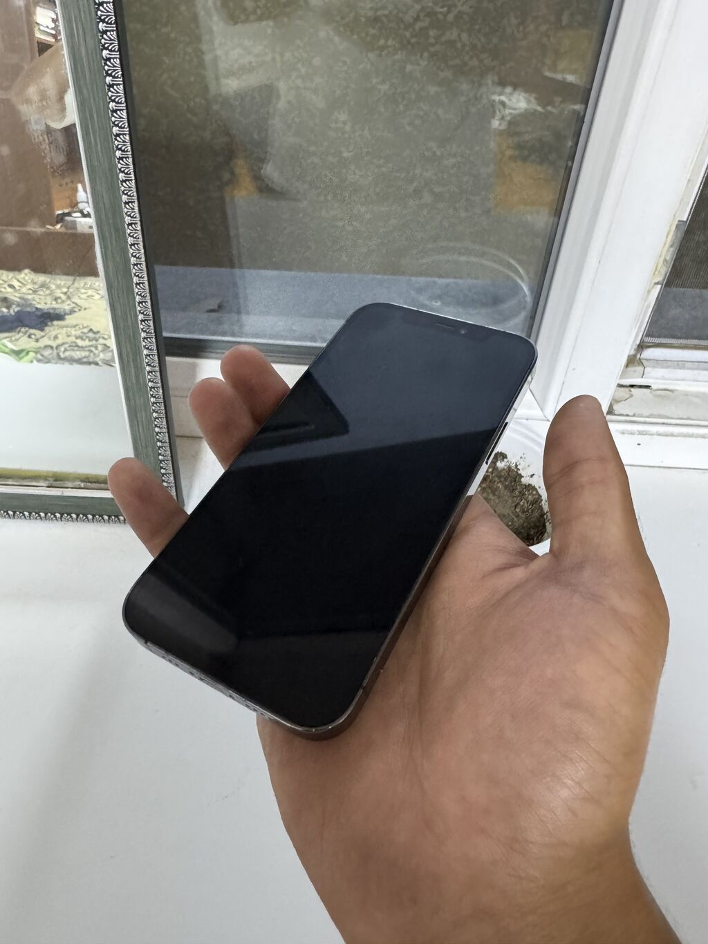 IPhone 12 Pro, Б/у, 128 ГБ, Black Titanium, Кабель, 74 %: фото 2