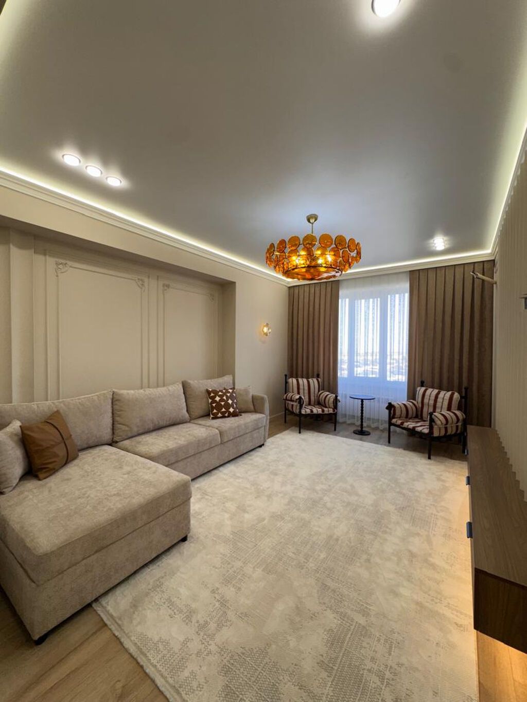 2 комнаты, 64 м², Кок-Жар ж/м Элитка, 11 этаж, Дизайнерский ремонт: фото 8