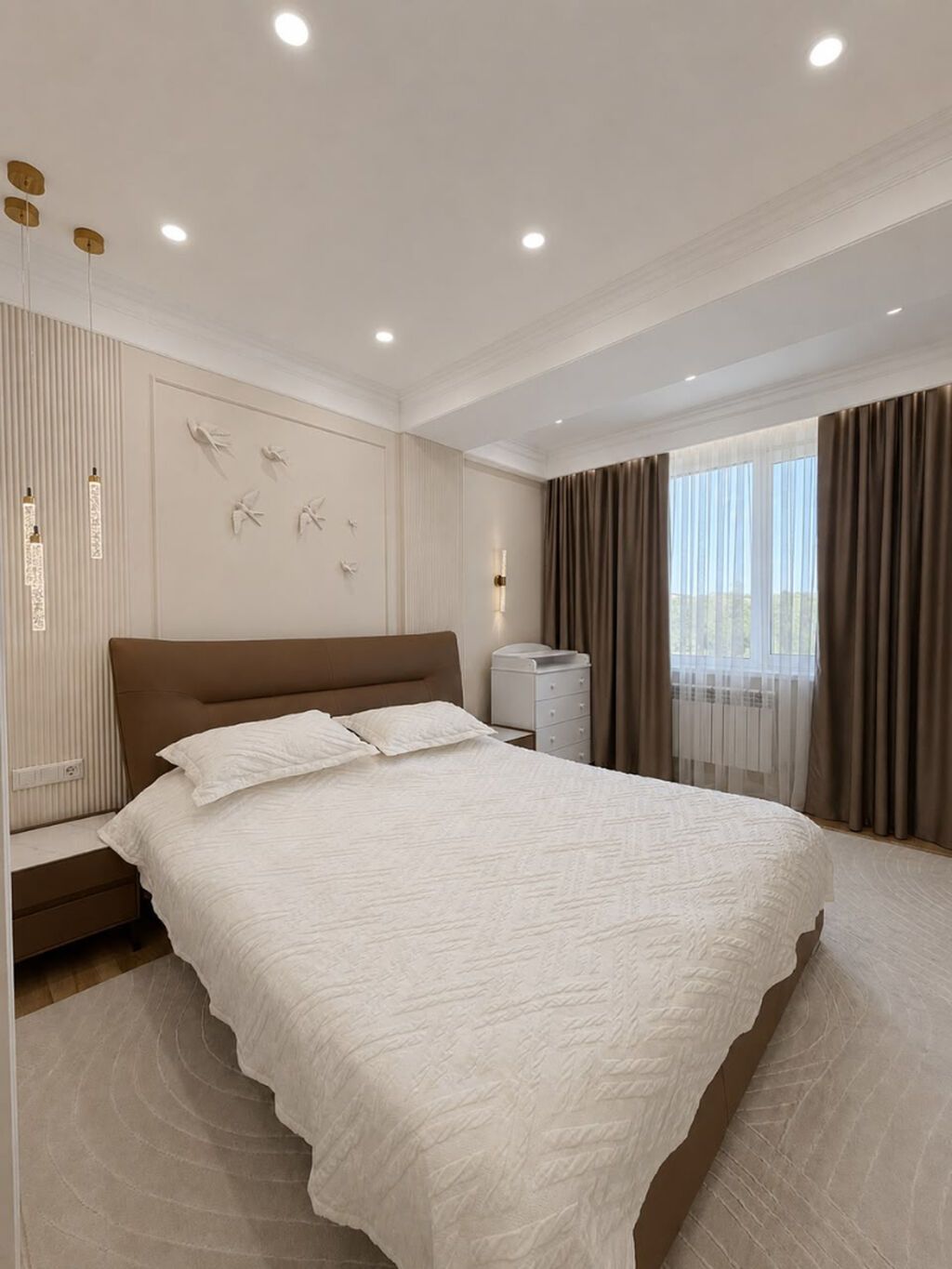 2 комнаты, 76 м², Космос Элитка, 4 этаж, Дизайнерский ремонт: фото 5
