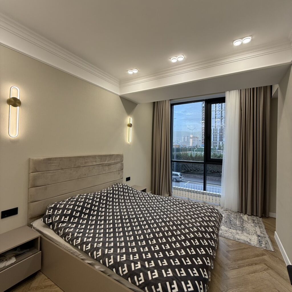 2 комнаты, 58 м², Асанбай мкр Элитка, 2 этаж, Дизайнерский ремонт: фото 1