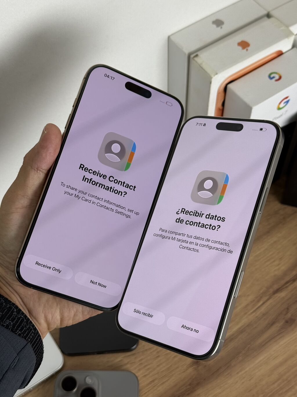 IPhone 16 Pro Max, Б/у, 256 ГБ, Natural Titanium, Защитное стекло, Чехол, 96 %: фото 6