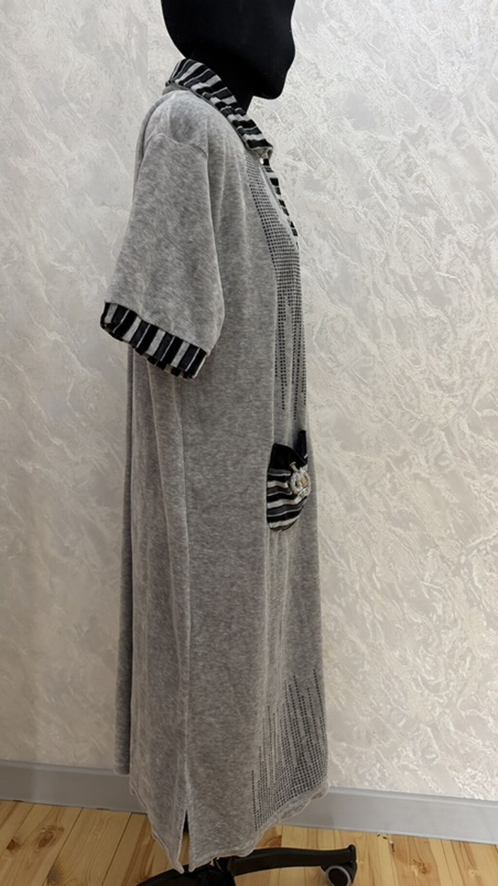 Повседневное платье, Турция, Длинная модель, Трикотаж, Прямое, 2XL: фото 4