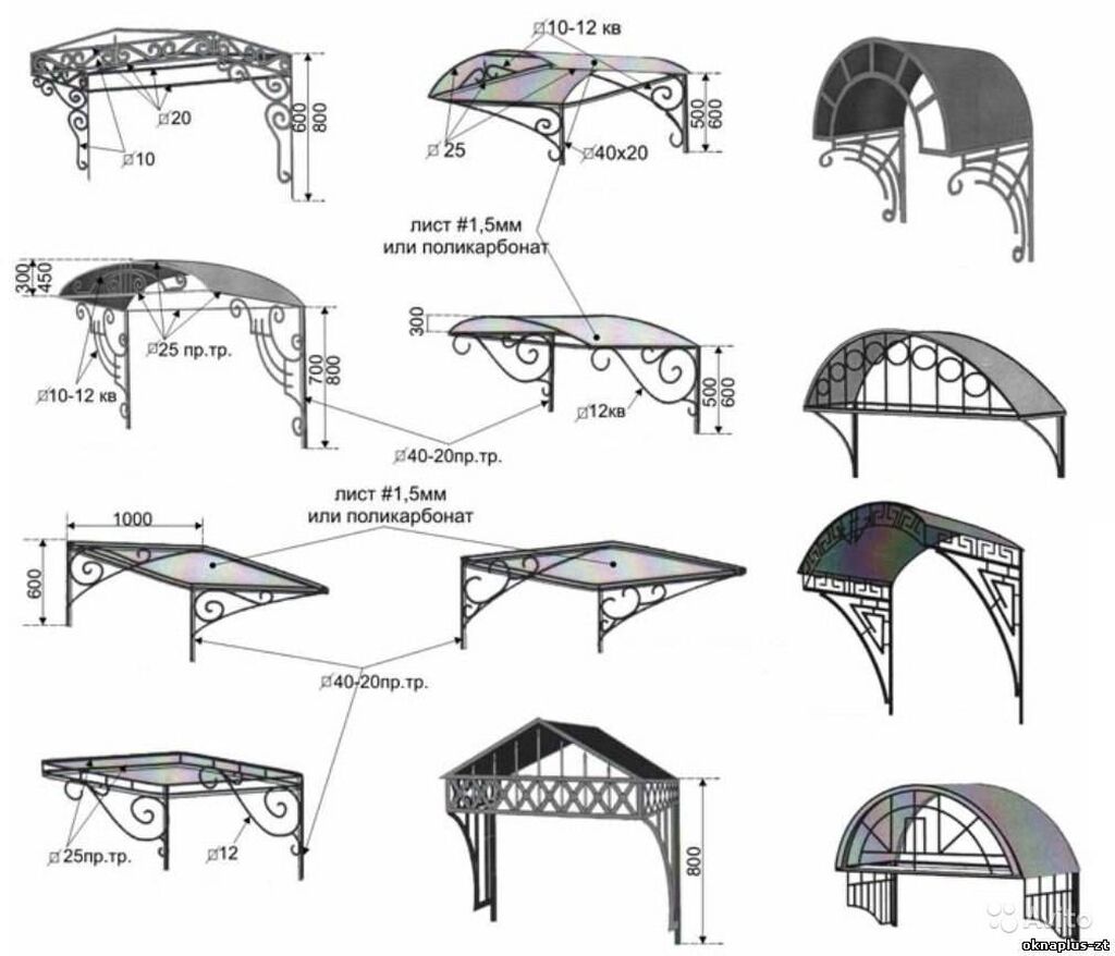 скамейка с навесом из поликарбоната своими руками схема и чертежи