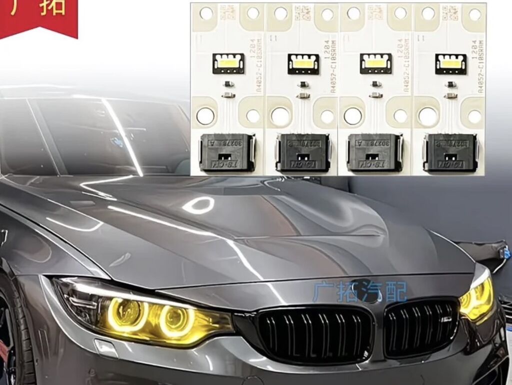 Жёлтые светодиодные модули для «ангельских глаз» BMW f32, f80 x3. -: фото 2