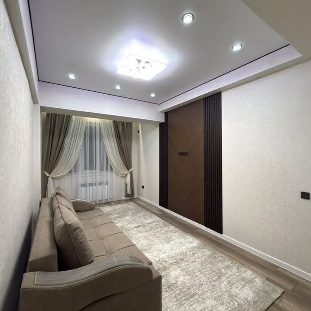 1 комната, 43 м², Пишпек Элитка, 10 этаж, Дизайнерский ремонт: фото 2
