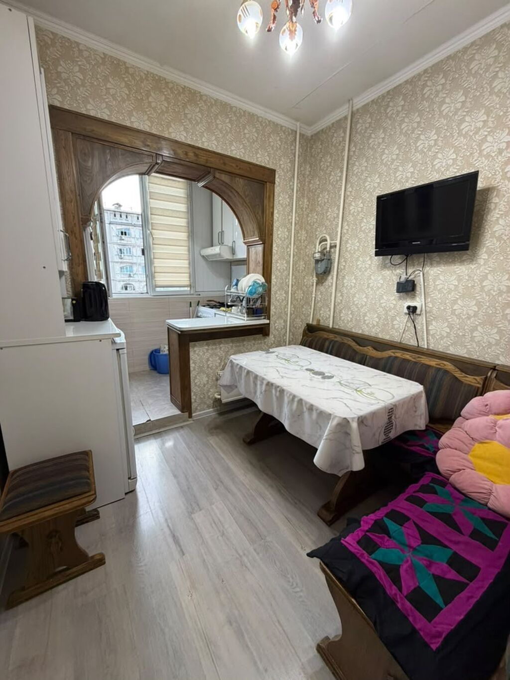 3 комнаты, 62 м², Тунгуч мкр 106 серия, 7 этаж, Старый ремонт: фото 3